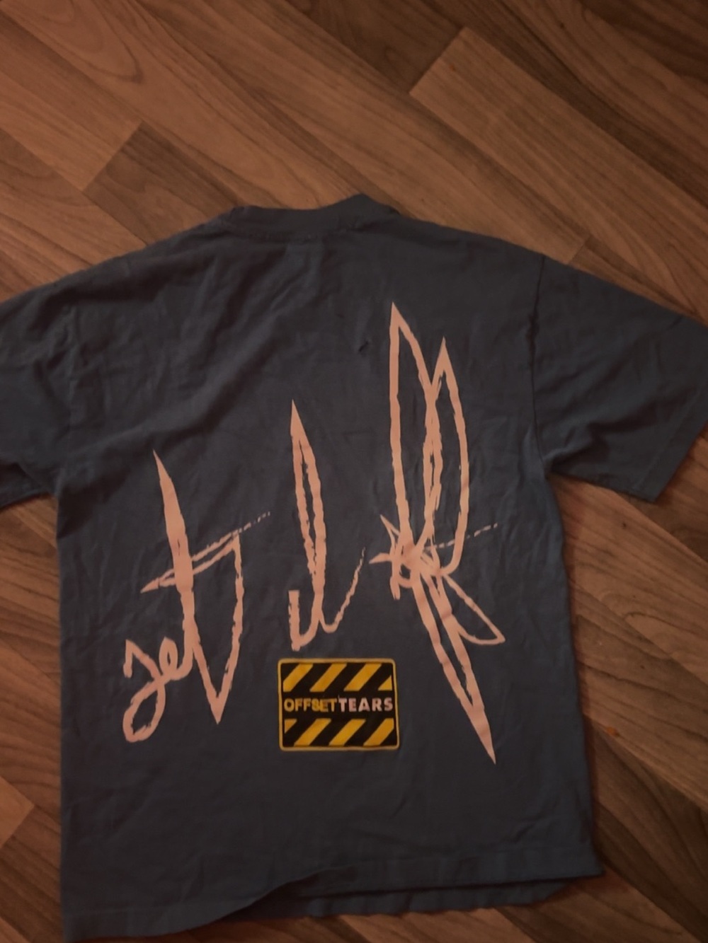 OffsETears Blue Short-Sleeve Graphic Tee